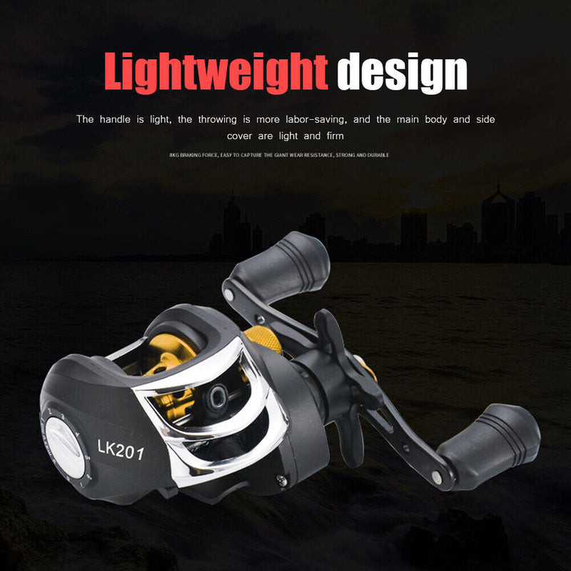 Baitcasting Reel 7.2/1 High Speed 8kg Max Drag Fishing Reel for Ocean Fishing