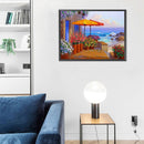 Beach Yard Oil Paint By Numbers Kits Canvas Picture for Adults Children No Frame