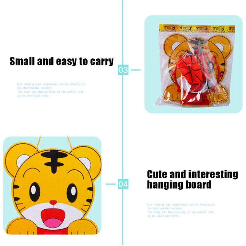 Baby Kids Indoor Fitness Hanging Basketball Hoops Backboard Set Fun Game Toys
