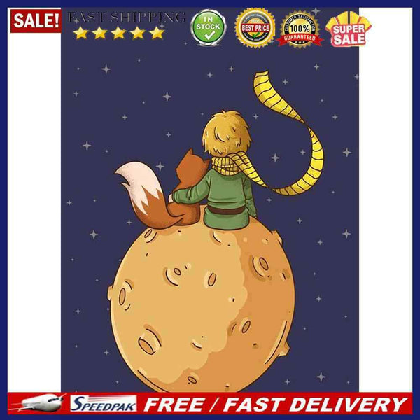 DIY Digital Oil Paint By Numbers Little Prince Color Drawing Picture Home Decor