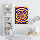 Kaleidoscope Oil Paint By Numbers Kits Canvas Drawing DIY Coloring Picture Craft