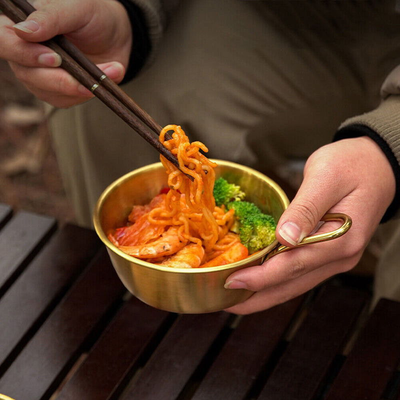 Portable Camping Barbecue Tableware Hanging Bowl for Outdoor Hiking Picnic