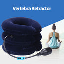 Inflatable Neck Stretcher Support Cervical Traction Massage Pillow (Blue) Newly