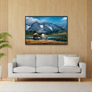 Couple Riding Horse Oil Paint By Numbers Kit Frameless Drawing Picture Decor