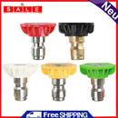 5pcs 250 BAR High Pressure Washer Snow Foam Lance Spray Nozzle Tip 5 Colors