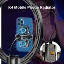 K4 Mobile Phone Radiator Temperature Display Dual Game Cooling Fan (Gun) Newly