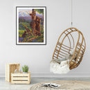 5D Diamond Painting Kit Tree Bears Full Round Drill DIY Crafts Mosaic Picture