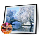 5D Diamond Painting Kit DIY Snow scene Full Round Drill Mosaic Picture Art