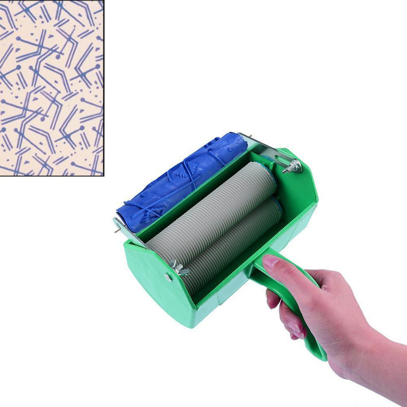 DIY Rubber Roller Embossed Paint Roller Wall Texture Stencil Brush (ZZ0079)