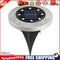 8LED Solar Underground Light Waterproof Color Changing Garden Buried Lamp