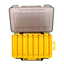 Fishing Lure Box Double Side Bait Case Organizer Fishing Tackle (L Yellow)