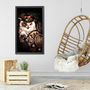 5D DIY Full Square Drill Diamond Paint Robot Owl Mosaic Rhinestone Art Picture