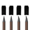 Eyebrow Pencil Shaper 4-in-1 Plastic Duckbill-Shape Eye Makeup Shaping Tool