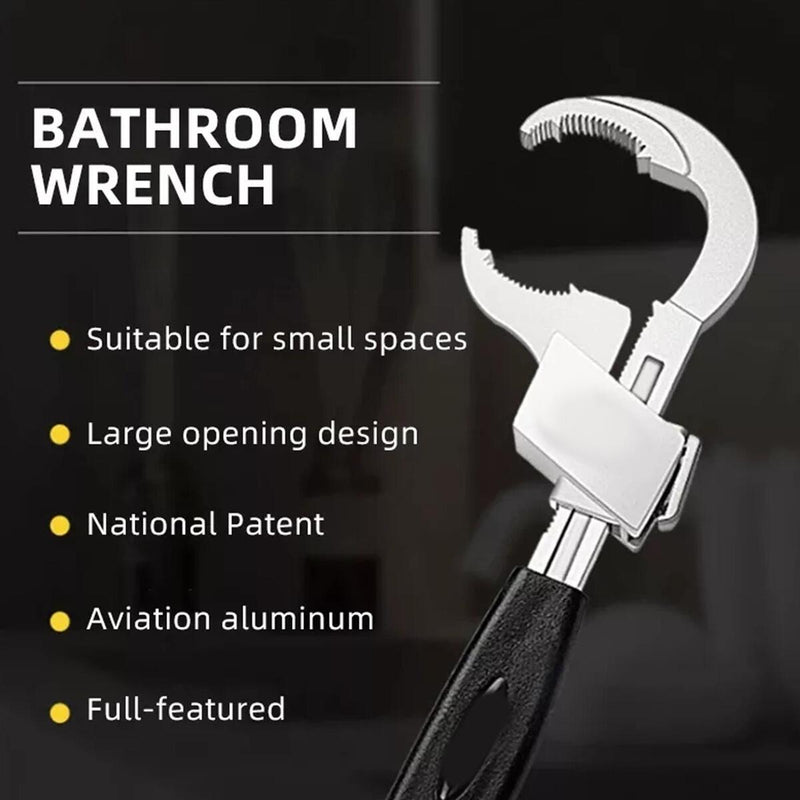 Universal Adjustable Double-ended Wrench Multifunctional Wrench Aluminium_