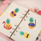 10pcs DIY Round Diamond Painting Kid Pineapple Cartoon Stickers Manual Tool