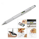 Ruler Notebook Phone 6 In 1 Touch Pen Stylus Ballpoint Spirit Level Screwdriver