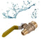 1/2" to 1/4" Male Brass Ball Valve Shut Off Switch Female Fitting NPT And P0U1
