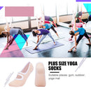 Women Yoga Socks Anti-Slip Fitness Pilates Ballet Cotton Socks (Beige) Newly