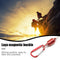 Magnetic Buckle Portable Carabiner Lure Magnet Hanging Clasp Holder (Red)