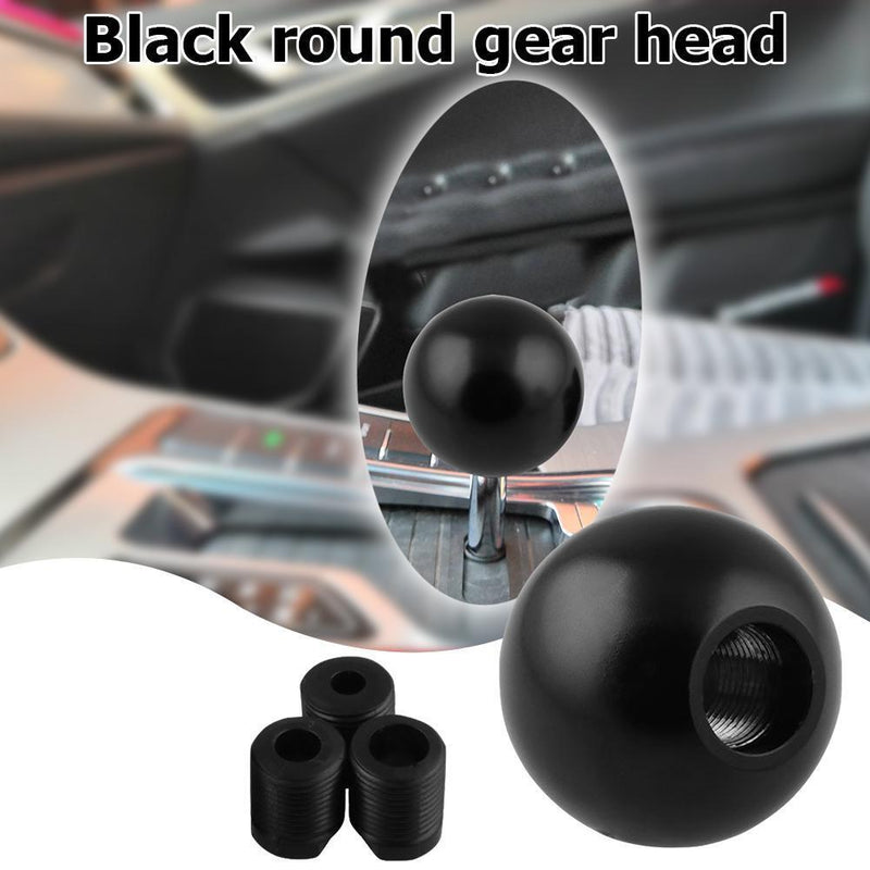 Round Ball Car Gear Knob Manual Transmission Shifter Lever Knob Solid Black