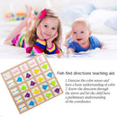 Educational Fish Direction Arrow Match Board Children Color Sensory Puzzle Newly