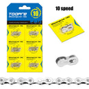 6 Pairs Bicycle Chain Link Connector MTB Road Bike Quick Master Links (10S)