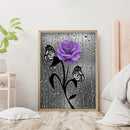 5D DIY Full Round Drill Diamond Painting Rose Drawing Newly