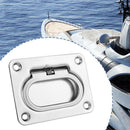 Cabinet Anti-rattle Spring Deck Pull Handle Satinless Steel Flush Lift Ring