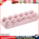 Egg Tray Holder Home Storage Box Kitchen Fridge Container Organizer (Pink) Newly