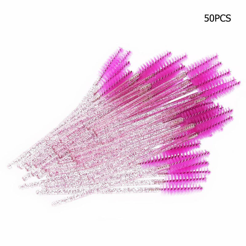 50pcs/Pack Eyebrow Mascara Applicator Wands Brushes Eyelash Extension Cosmeti