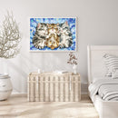 DIY Diamond Painting Full Round Rhinestone Three Kittens
