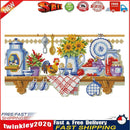 Home Cross Stitch 14CT Stamped Embroidery DIY Handwork (J169 Kitchen) Newly