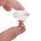 Drawer Door Knobs Cupboard Pulls Diamond Shape Pull Handle Crystal Glass Knobs