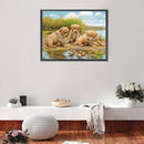 5D DIY Diamond Painting Kits Puppy Full Round Drill Wall Decor Art Crafts Mosaic