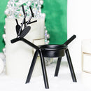 Creative Deer Candlestick Iron Art Christmas Candlestick for Holiday Party Decor