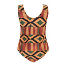 Ethnic Women Plus Size One-Piece Swimsuit Bandage Swimwear Beachwear(2XL)