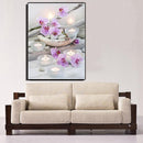 Flower Candle 5D Diamond DIY Painting Kit Cross Stitch Home Decor Craft Newly