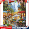 Painting By Numbers Kit DIY Street Tower Canvas Oil Picture Wall Artwork