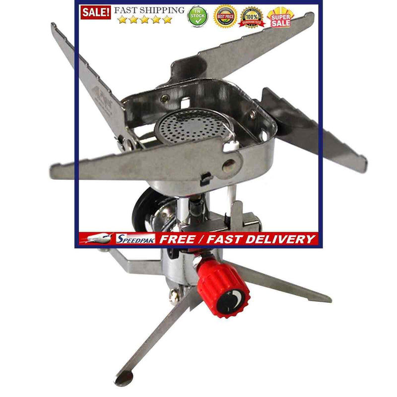 Outdoor Gas Stove 1000W Camping Windproof Mini Backpacking Kitchen Gas Stove