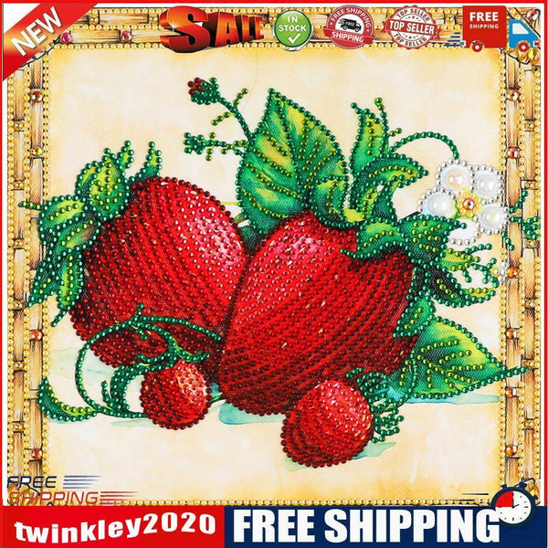 5D Diamond Painting Kit Strawberry Partial Special Shape Drill DIY Picture