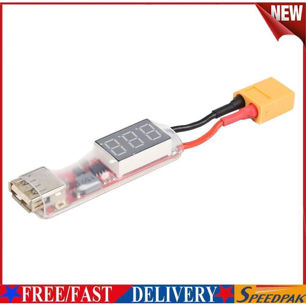 2S-6S Lipo Lithium Battery XT60 Plug to USB Charger Converter Adapter Board #F