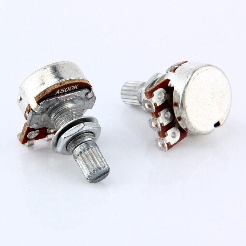 10pcs A500K OHM Audio POTS Guitar Potentiometer Replace for Electric Guitar