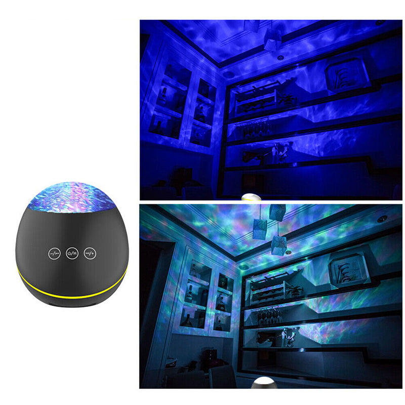 Ocean Water Ripple LED Projector 7 Modes Bluetooth-compatible Projection La