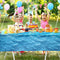 3pcs Ocean Wave Tablecloth Prints Dining Desk Table Cover Beach Picnic Blanket