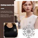 2022 Xmas Wedding Crystal Snowflake Brooch Pin Costume Jewellery Gifts~