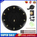 8 inch 11 Tune Tongue Drum Hand Pan Percussion Musical Instruments (Black)