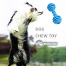 Dog Toys Pet Molar Teeth Stick Bite Sound Interactive Training Ball (Blue) Newly