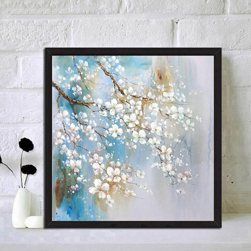 Flower Oil Paint By Numbers Kit DIY Acrylic Painting on Canvas Frameless Craf