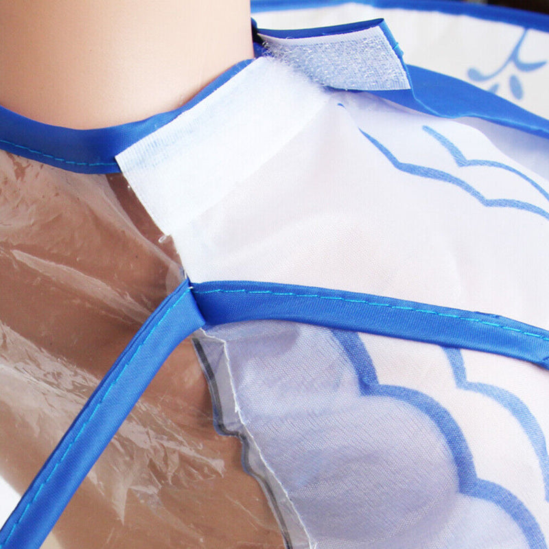 Transparent Waterproof Haircut Apron Gown Barber Salon Styling Cloth for Kids