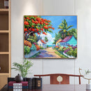 Seaside Scenery Oil Paint By Numbers DIY Acrylic Painting Home Decoration G